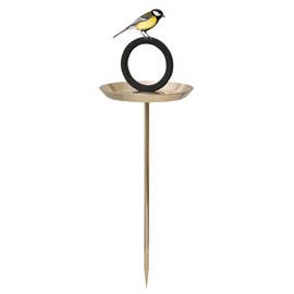 Round Gold Plated Bird Bath